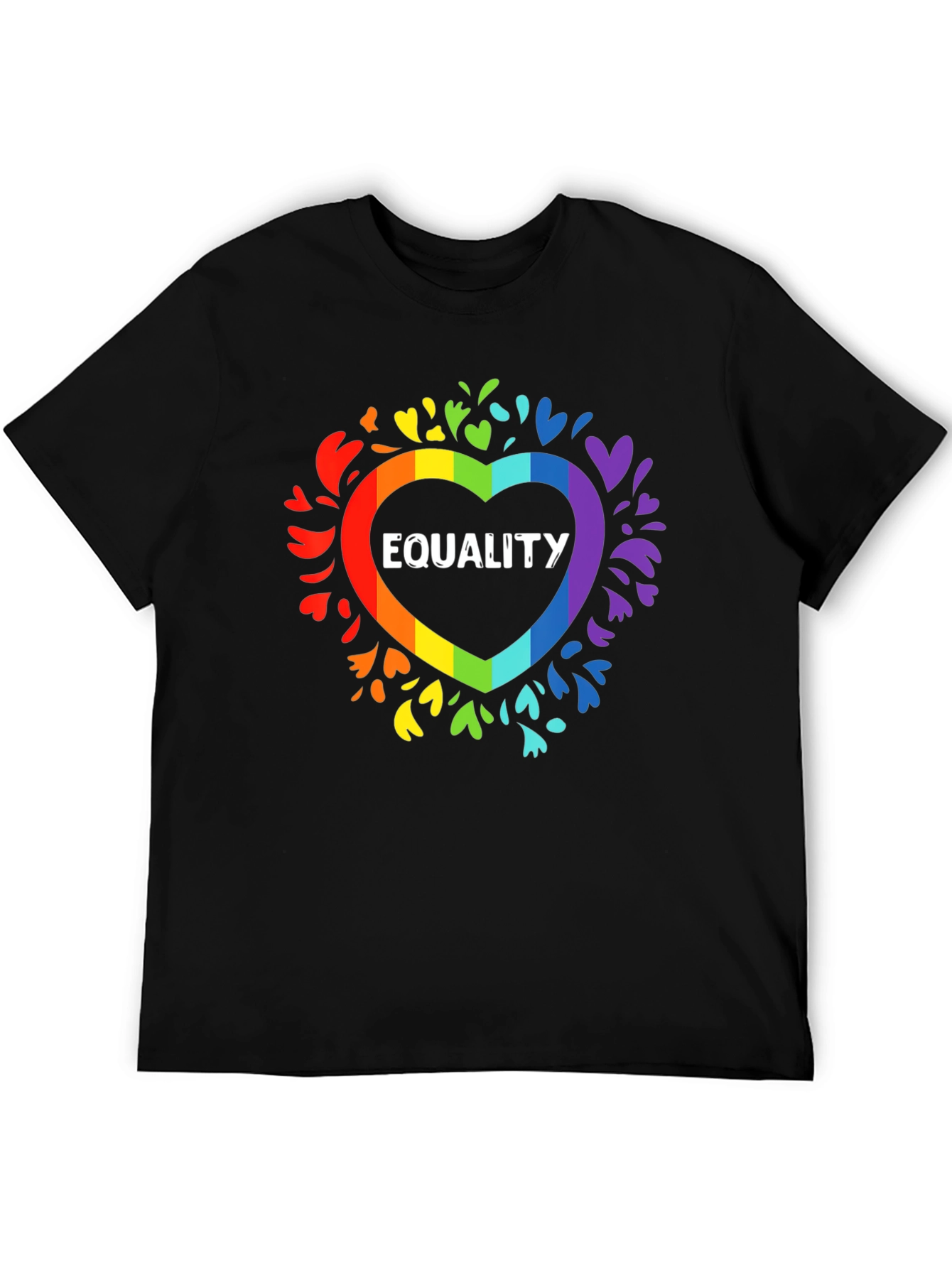 Equality Rainbow Heart T-Shirt LGBTQ+ Pride