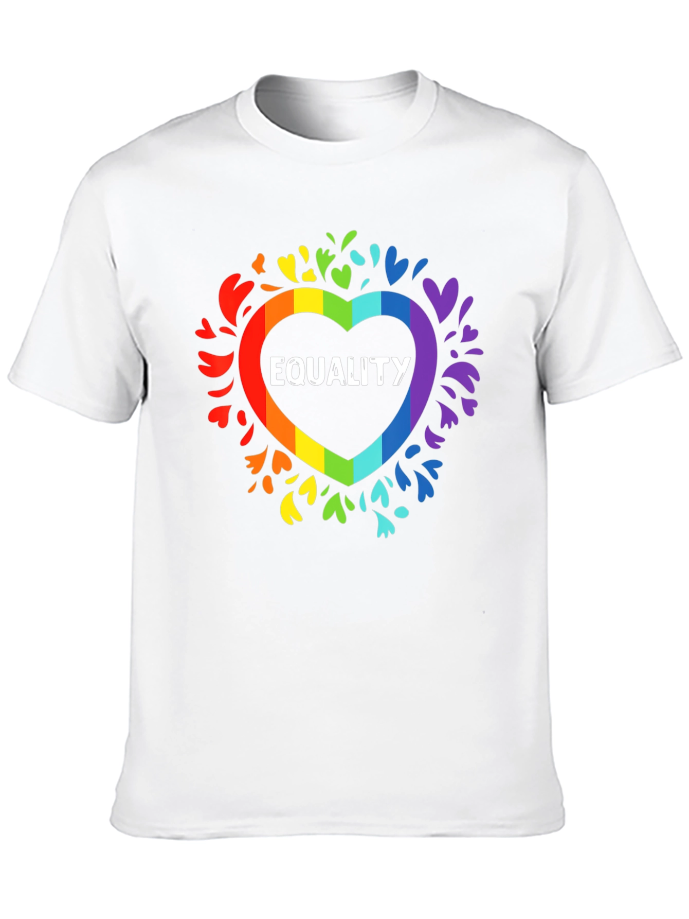 Equality Rainbow Heart T-Shirt LGBTQ+ Pride