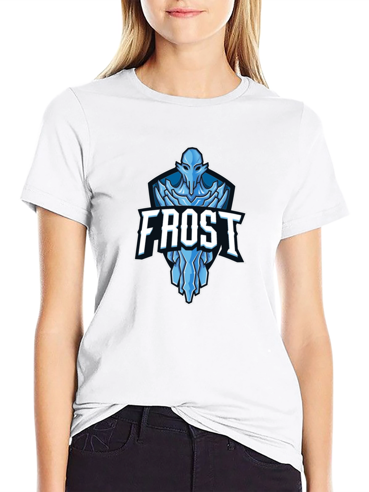 Frost Graphic T-Shirt - Black Crew Neck Tee