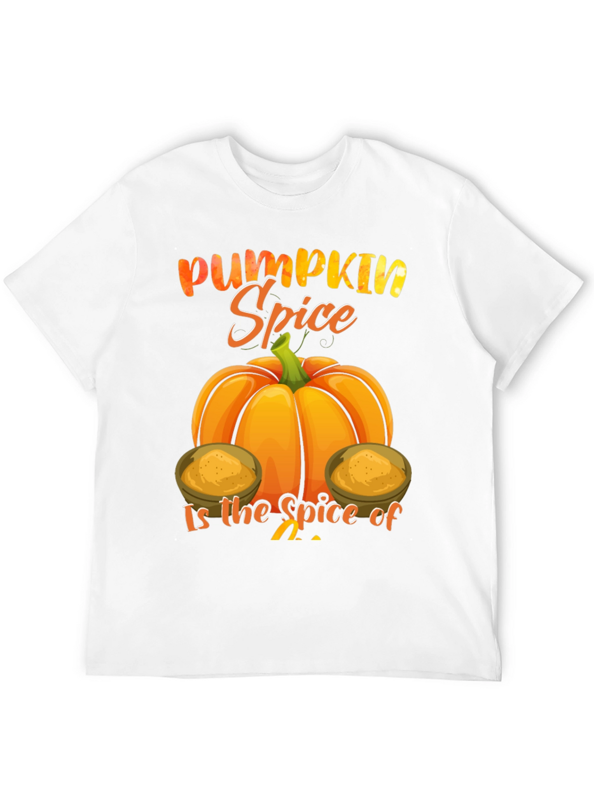 Pumpkin Spice Graphic Tee - Fall Season Shirt