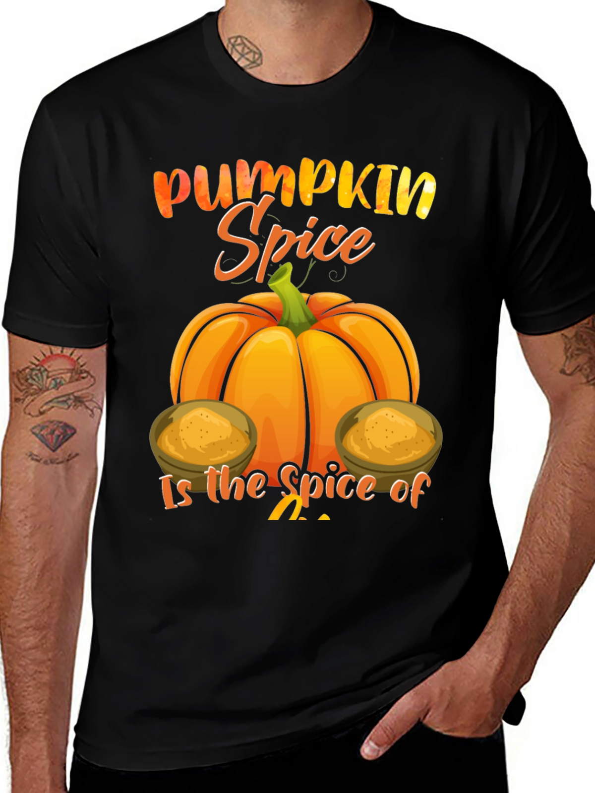 Pumpkin Spice Graphic Tee - Fall Season Shirt