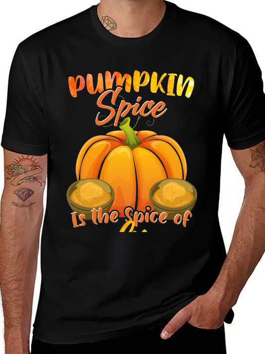 Pumpkin Spice Graphic Tee - Fall Season Shirt