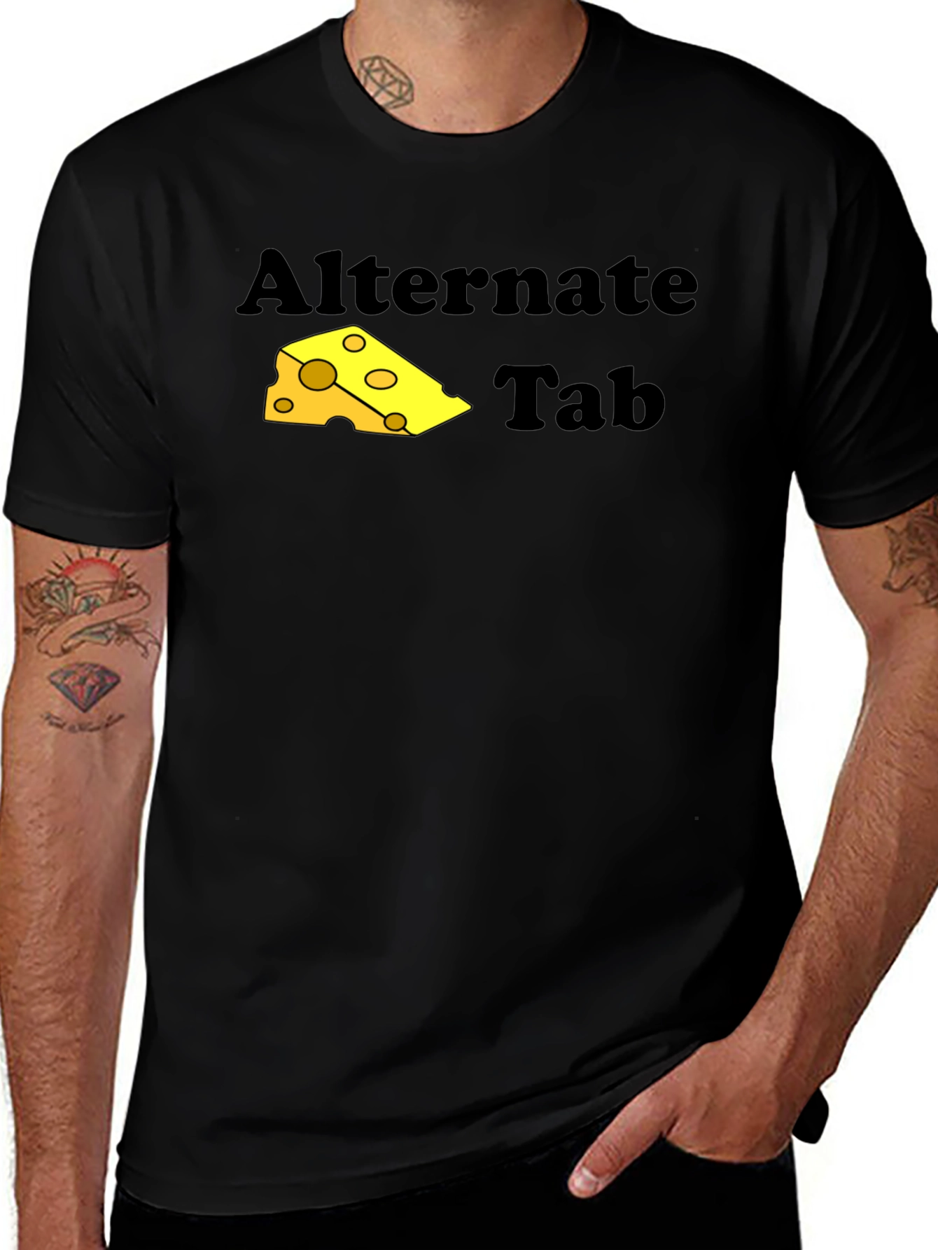 Alternate Cheese Tab T-Shirt - Funny Programmer Tee