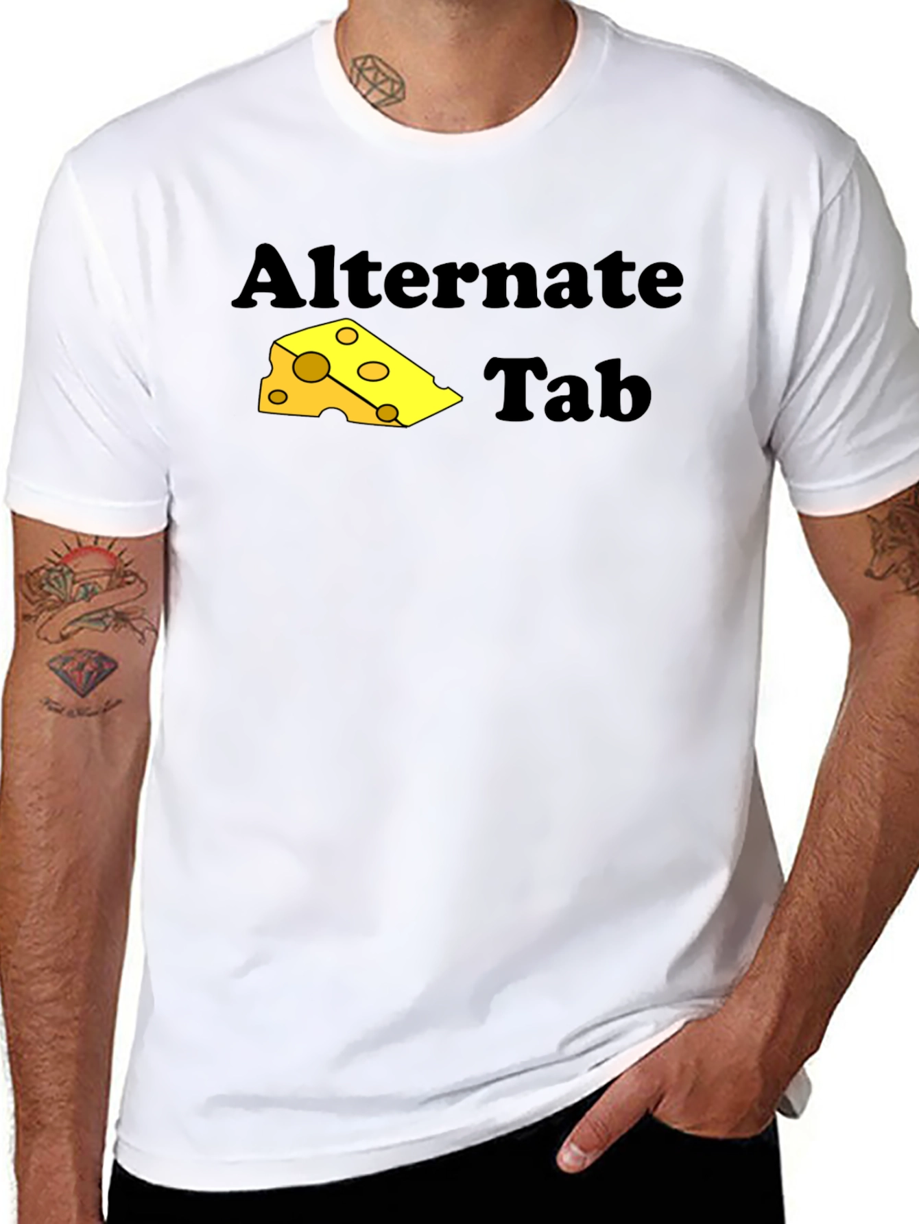 Alternate Cheese Tab T-Shirt - Funny Programmer Tee