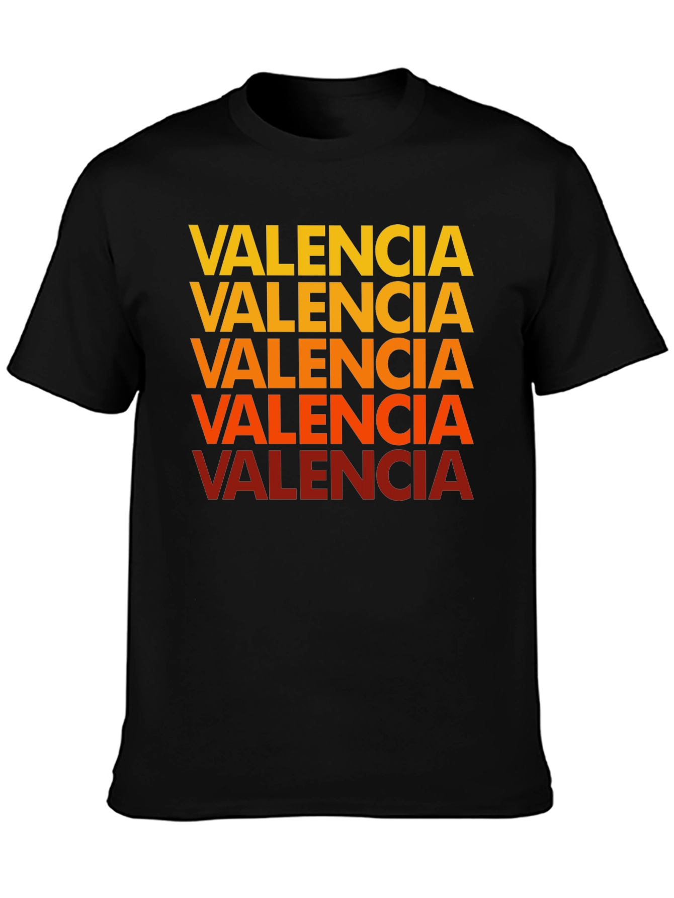 Valencia Text Graphic Tee - Casual Cotton Shirt