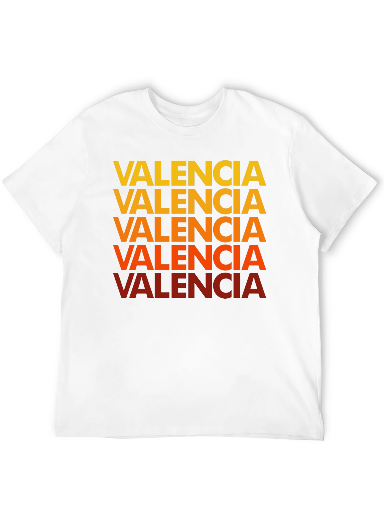 Valencia Text Graphic Tee - Casual Cotton Shirt