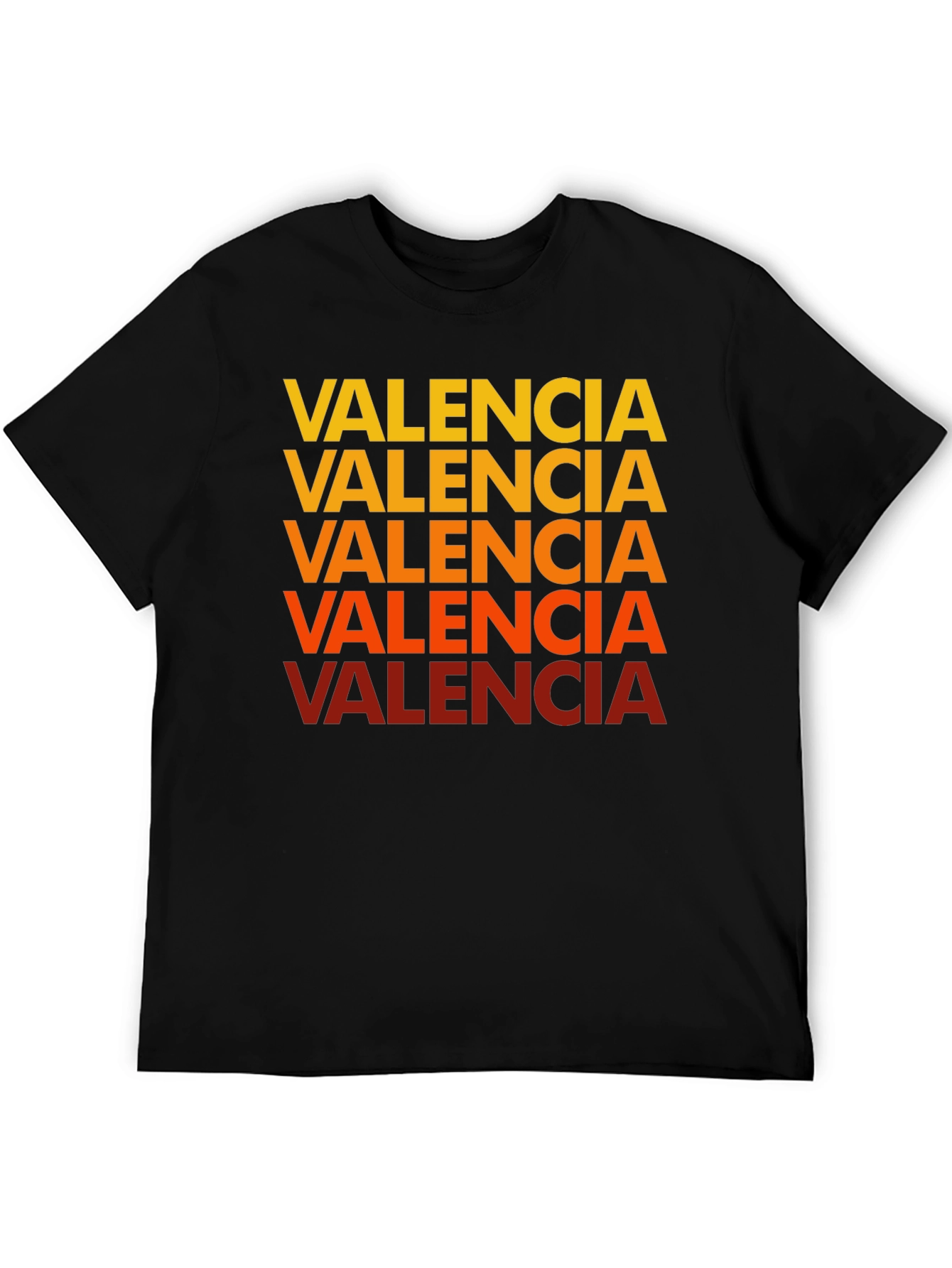 Valencia Text Graphic Tee - Casual Cotton Shirt