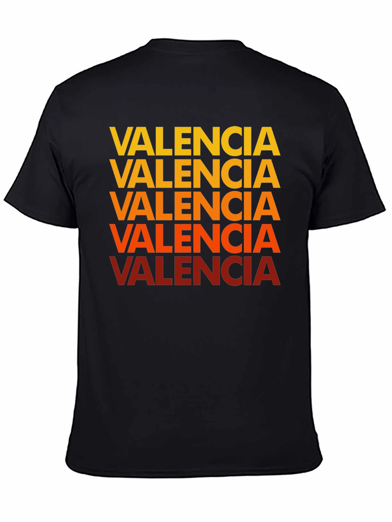 Valencia Text Graphic Tee - Casual Cotton Shirt