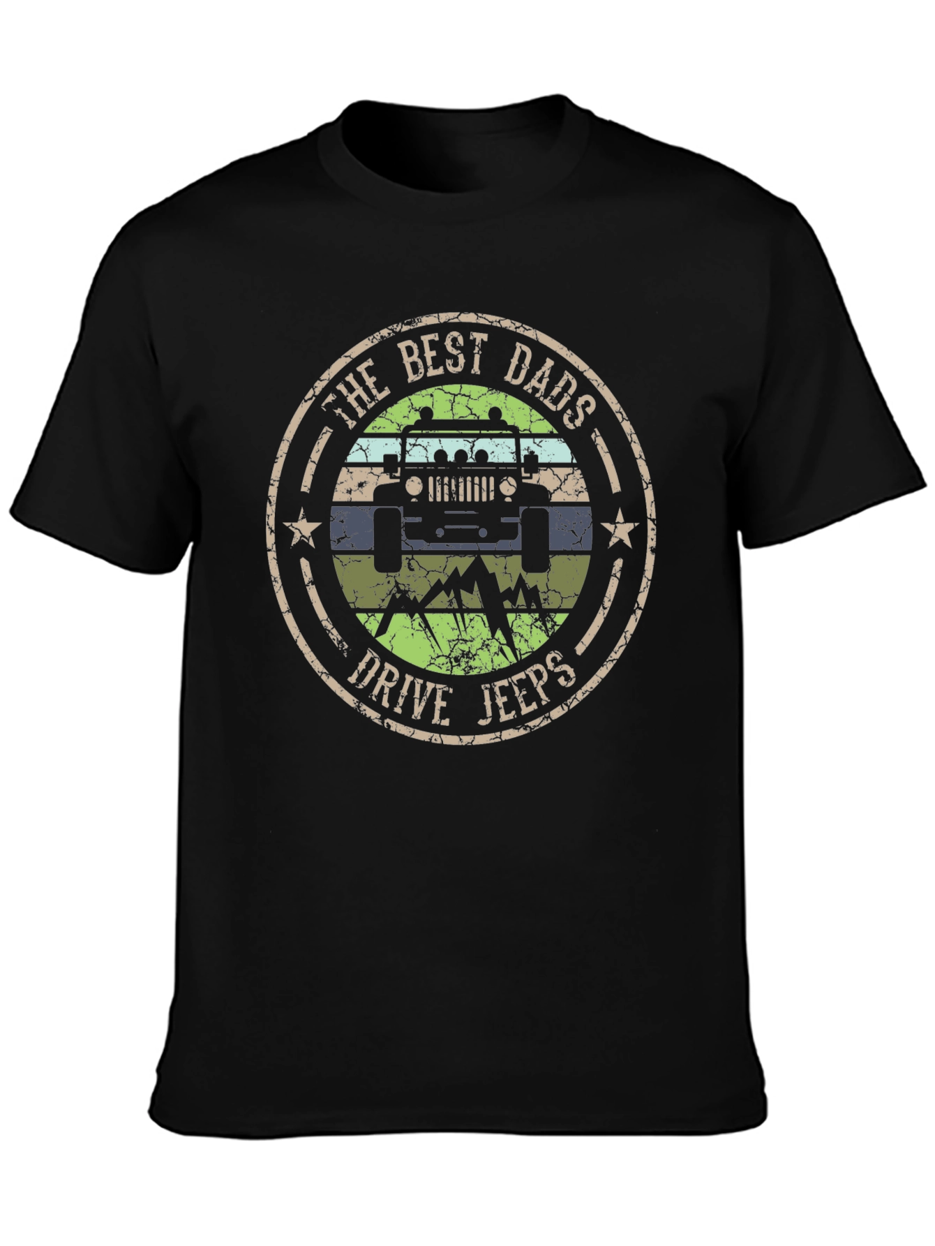 The Best Dads Drive Jeeps Graphic Tee
