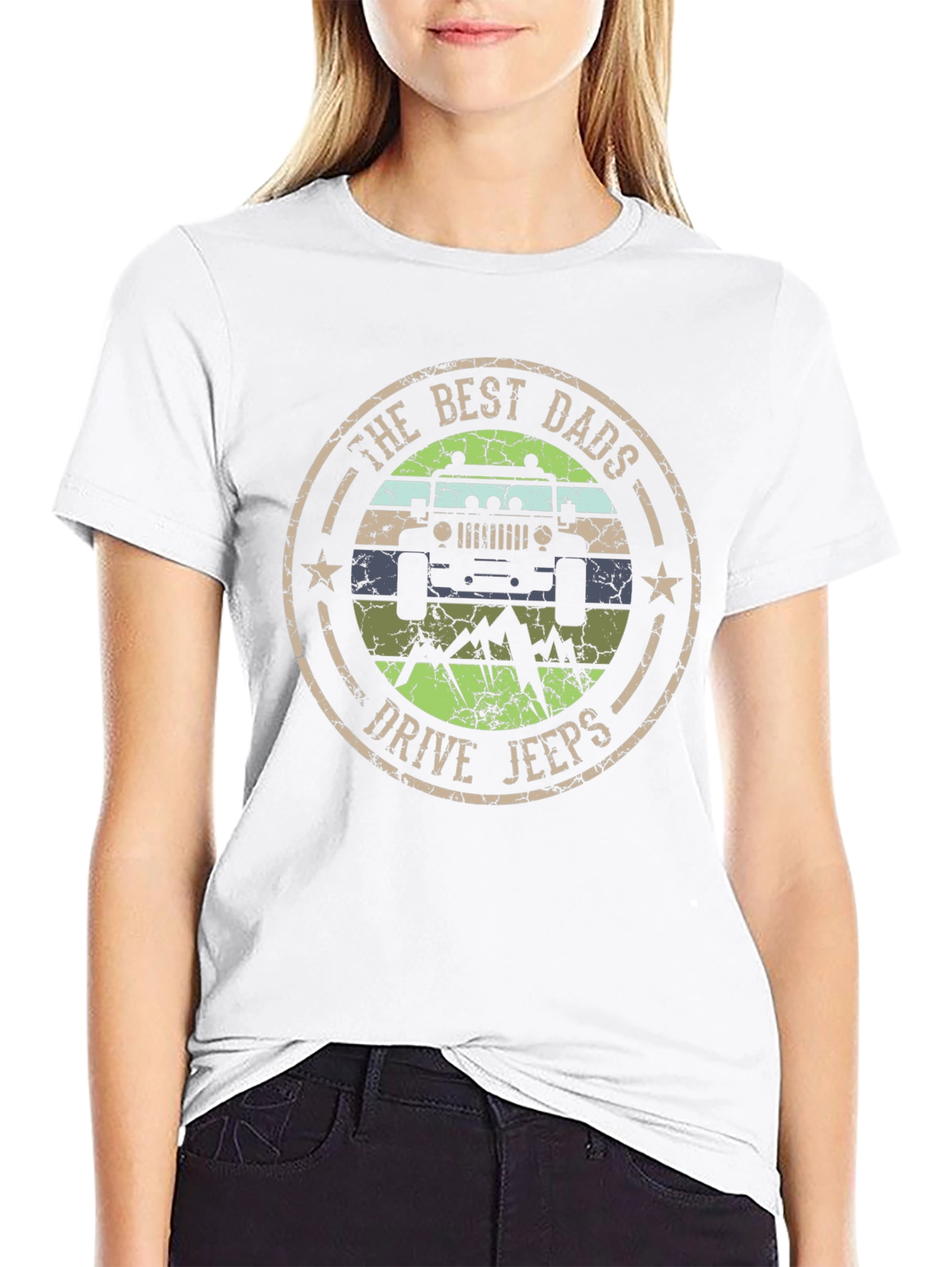 The Best Dads Drive Jeeps Graphic Tee