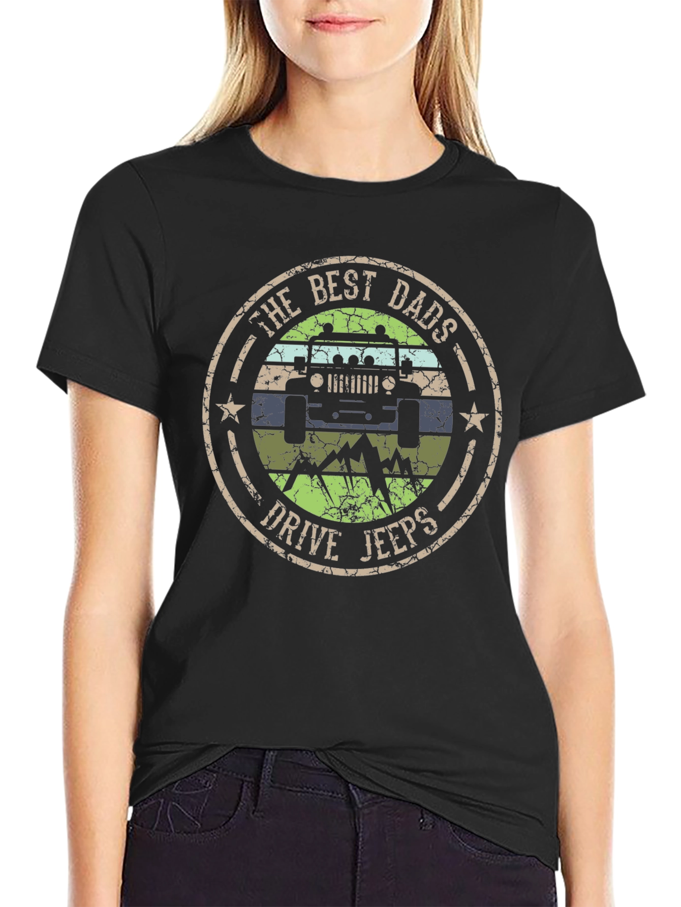 The Best Dads Drive Jeeps Graphic Tee
