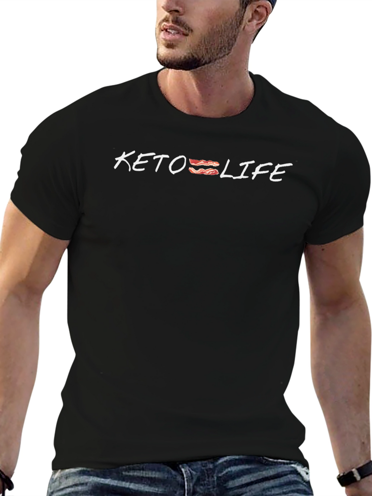 Keto = Bacon Life T-Shirt - Black