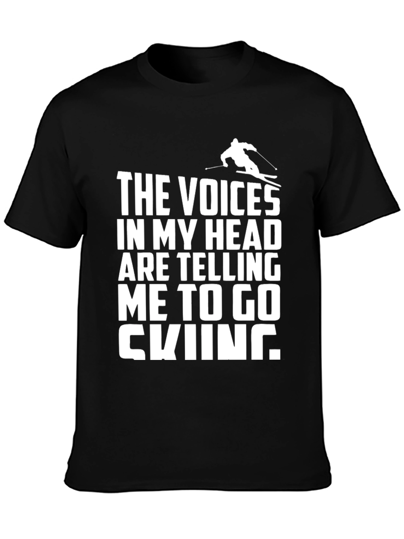 Voices in My Head Skiing T-Shirt