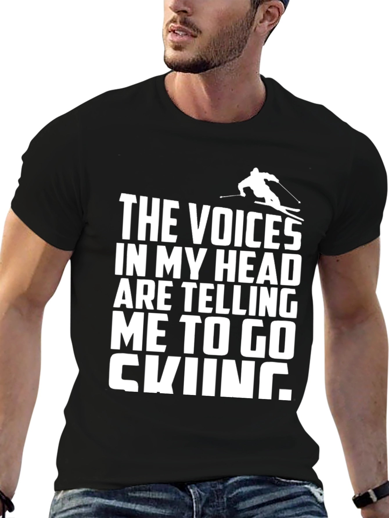 Voices in My Head Skiing T-Shirt