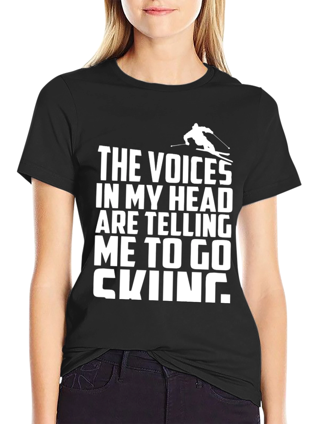 Voices in My Head Skiing T-Shirt