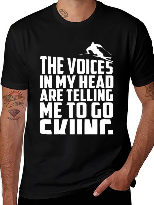 Voices in My Head Skiing T-Shirt