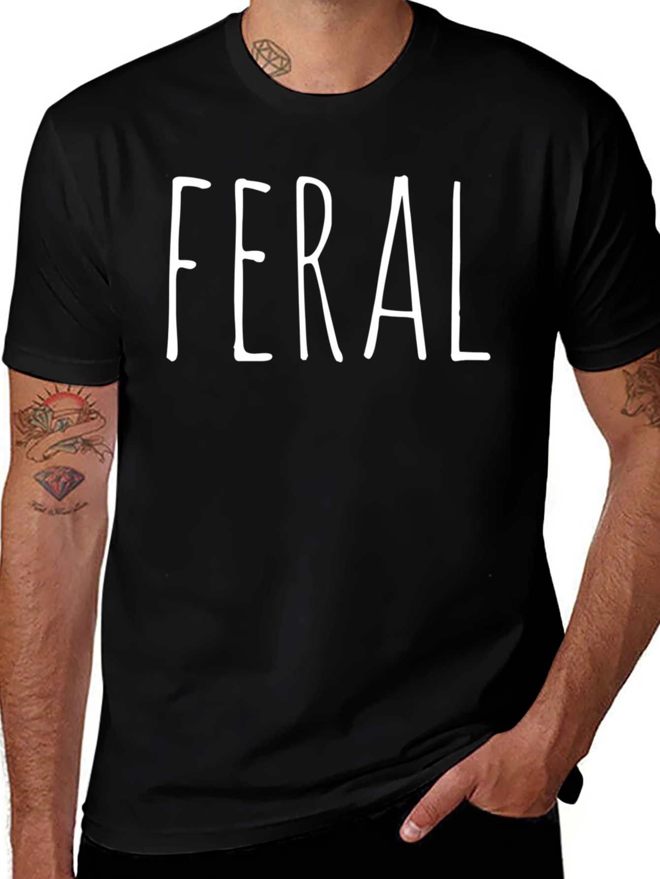 Feral Graphic Tee - Bold Statement Shirt