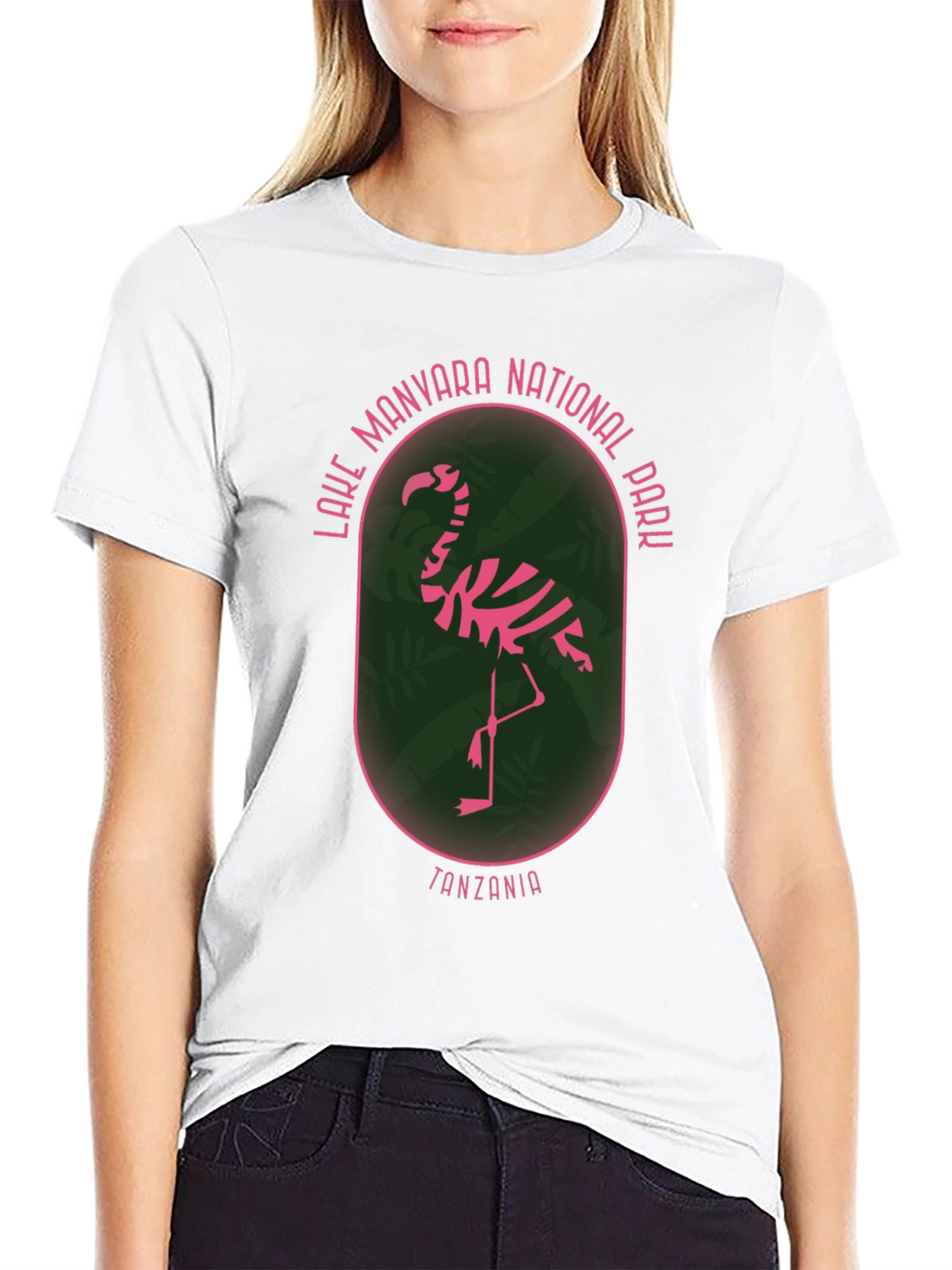 Lake Manyara National Park Flamingo Graphic T-Shirt