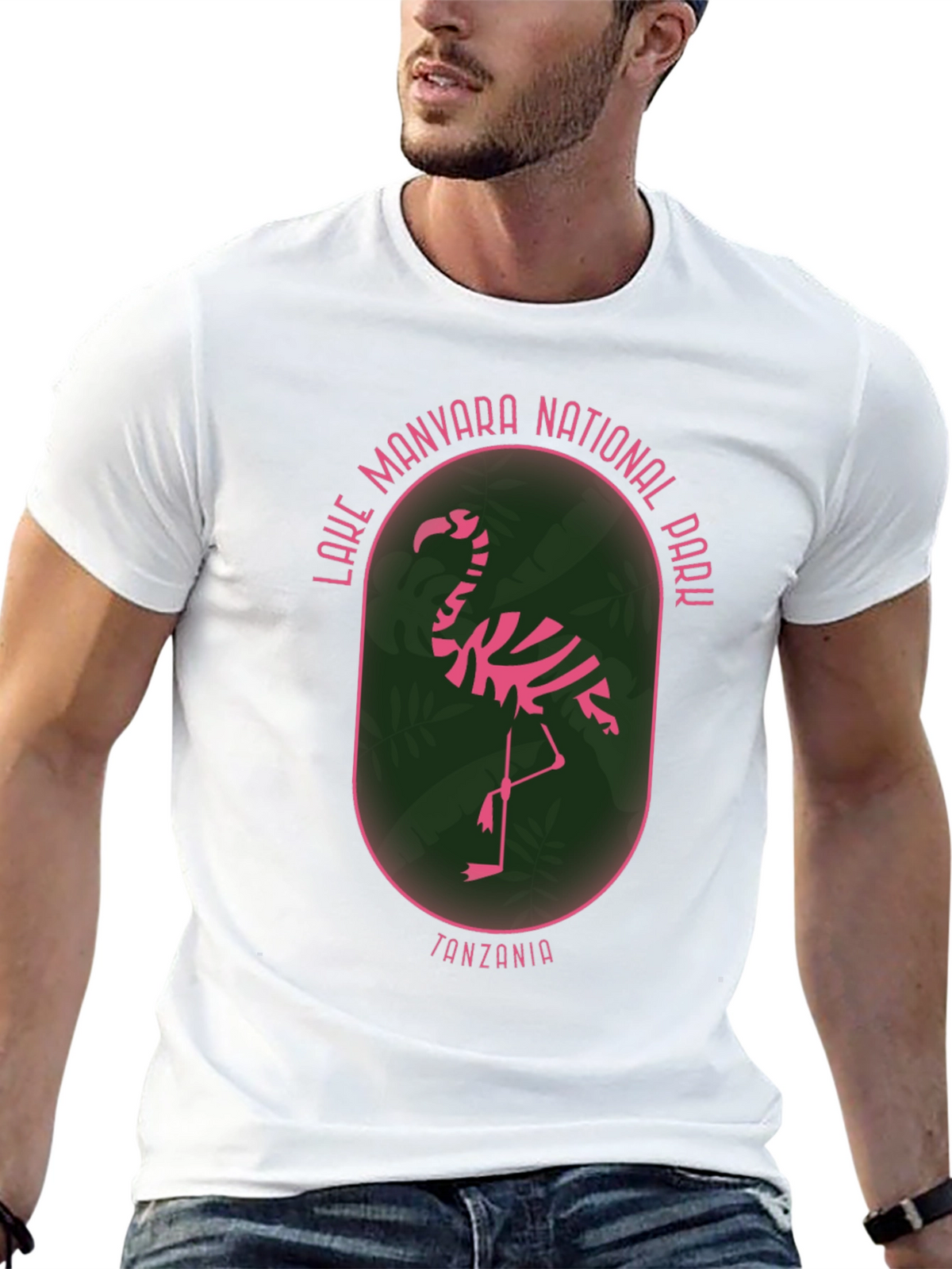 Lake Manyara National Park Flamingo Graphic T-Shirt