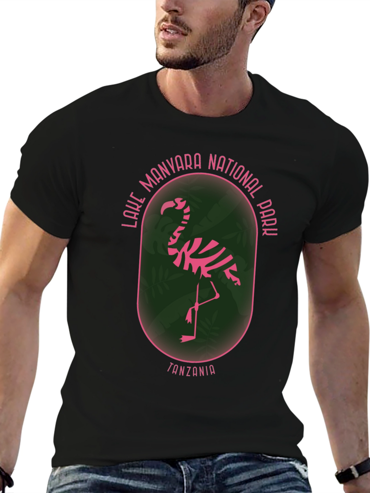 Lake Manyara National Park Flamingo Graphic T-Shirt