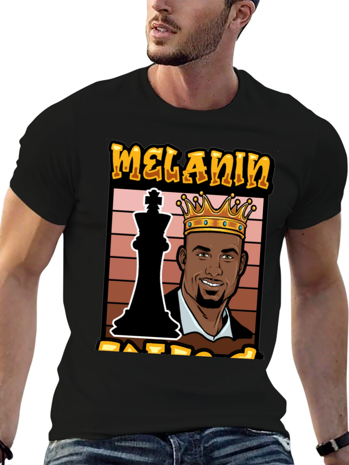 Melanin King Chess Graphic Tee