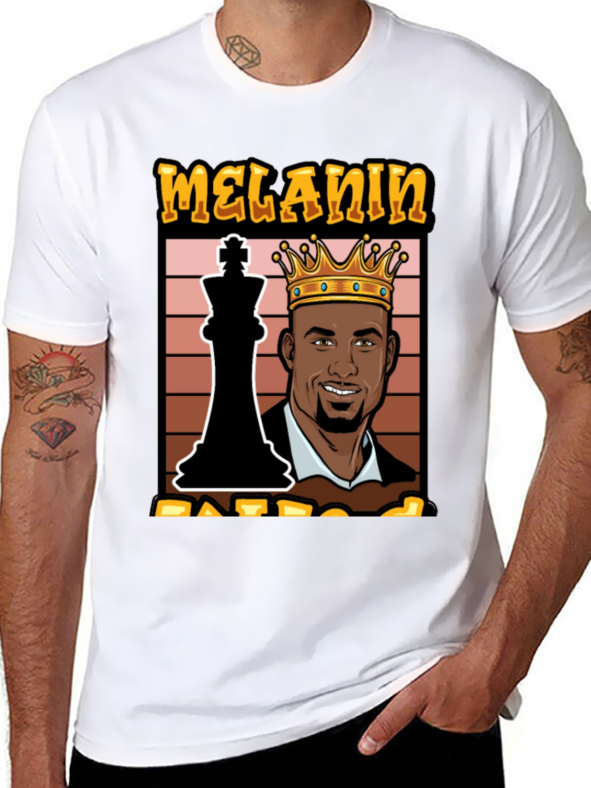 Melanin King Chess Graphic Tee