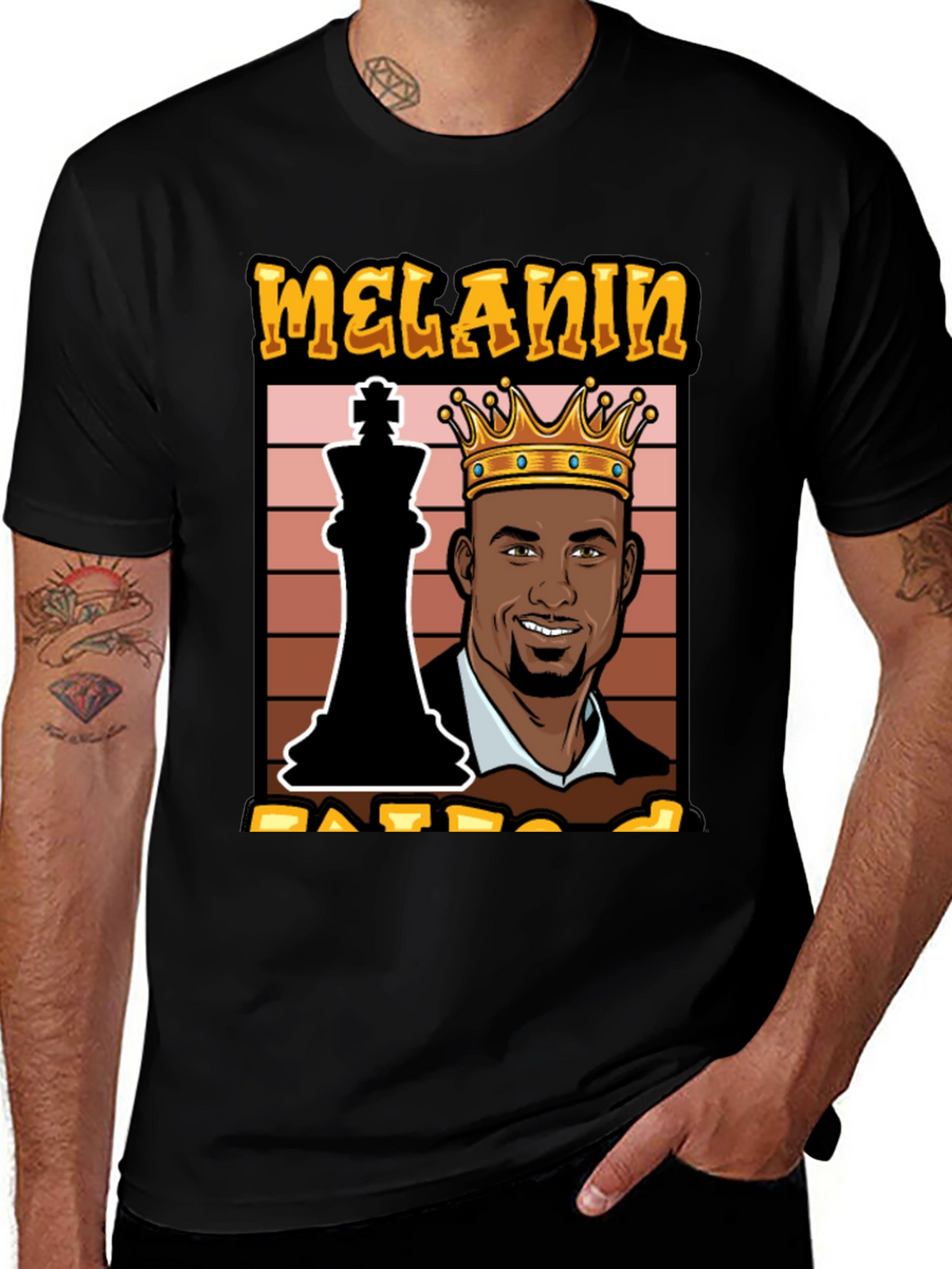 Melanin King Chess Graphic Tee