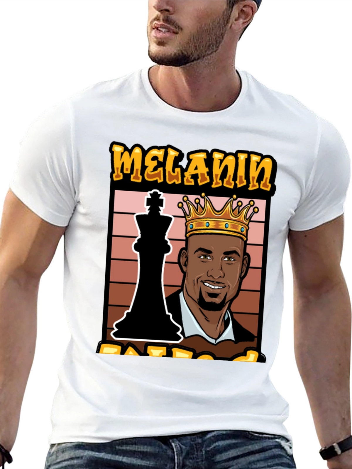 Melanin King Chess Graphic Tee