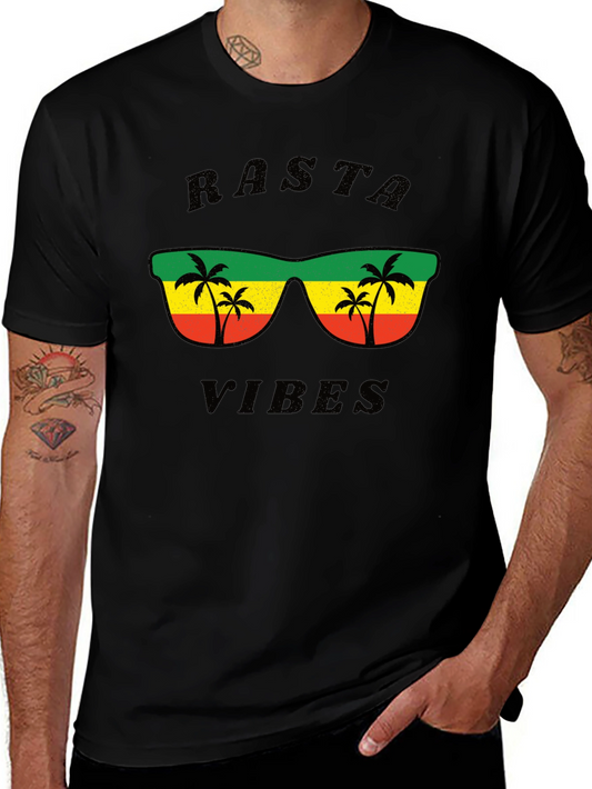 Rasta Vibes T-Shirt - Reggae Style Graphic Tee