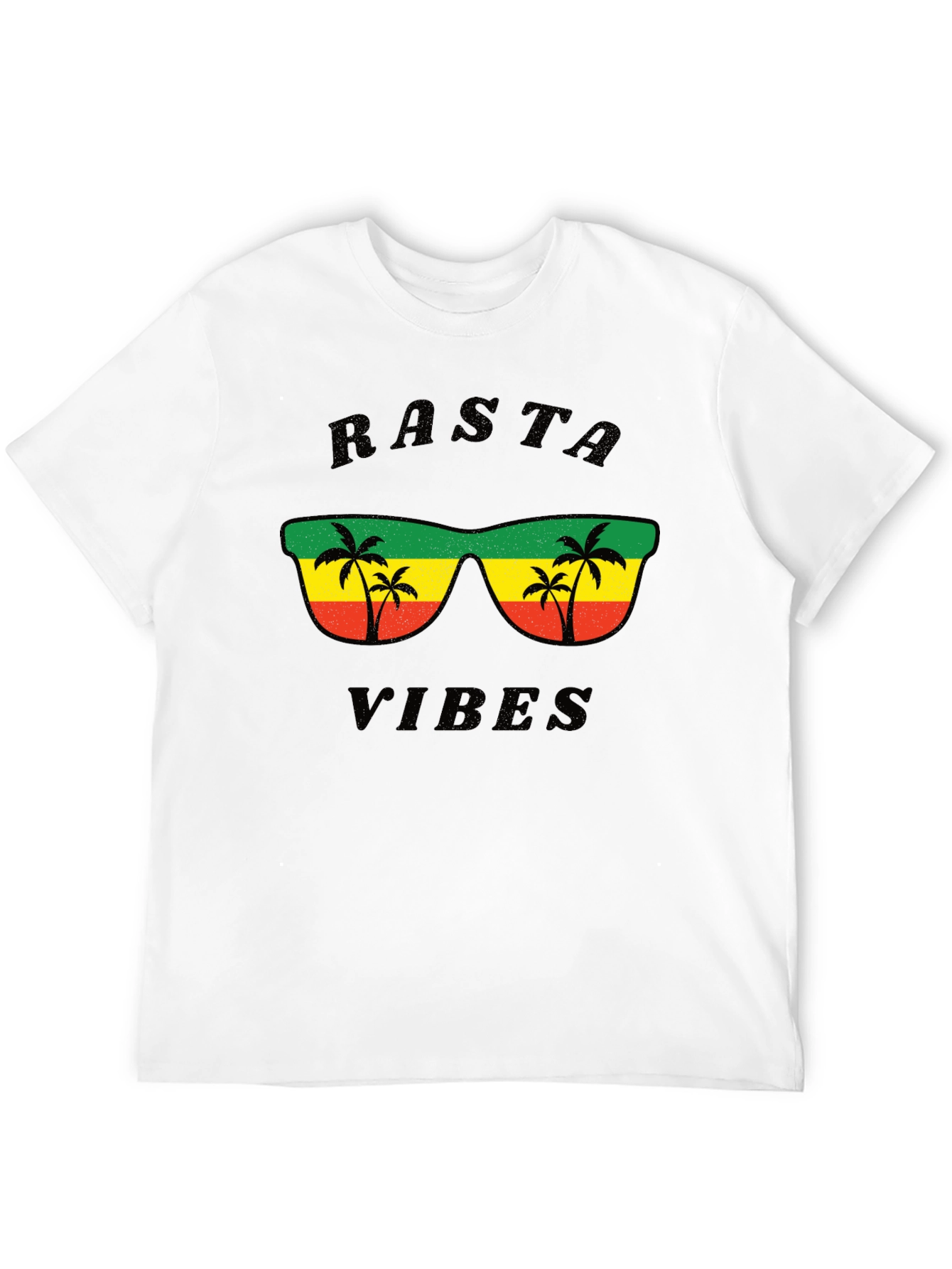 Rasta Vibes T-Shirt - Reggae Style Graphic Tee