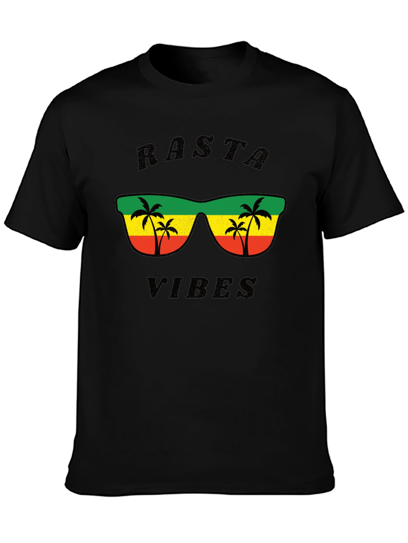 Rasta Vibes T-Shirt - Reggae Style Graphic Tee