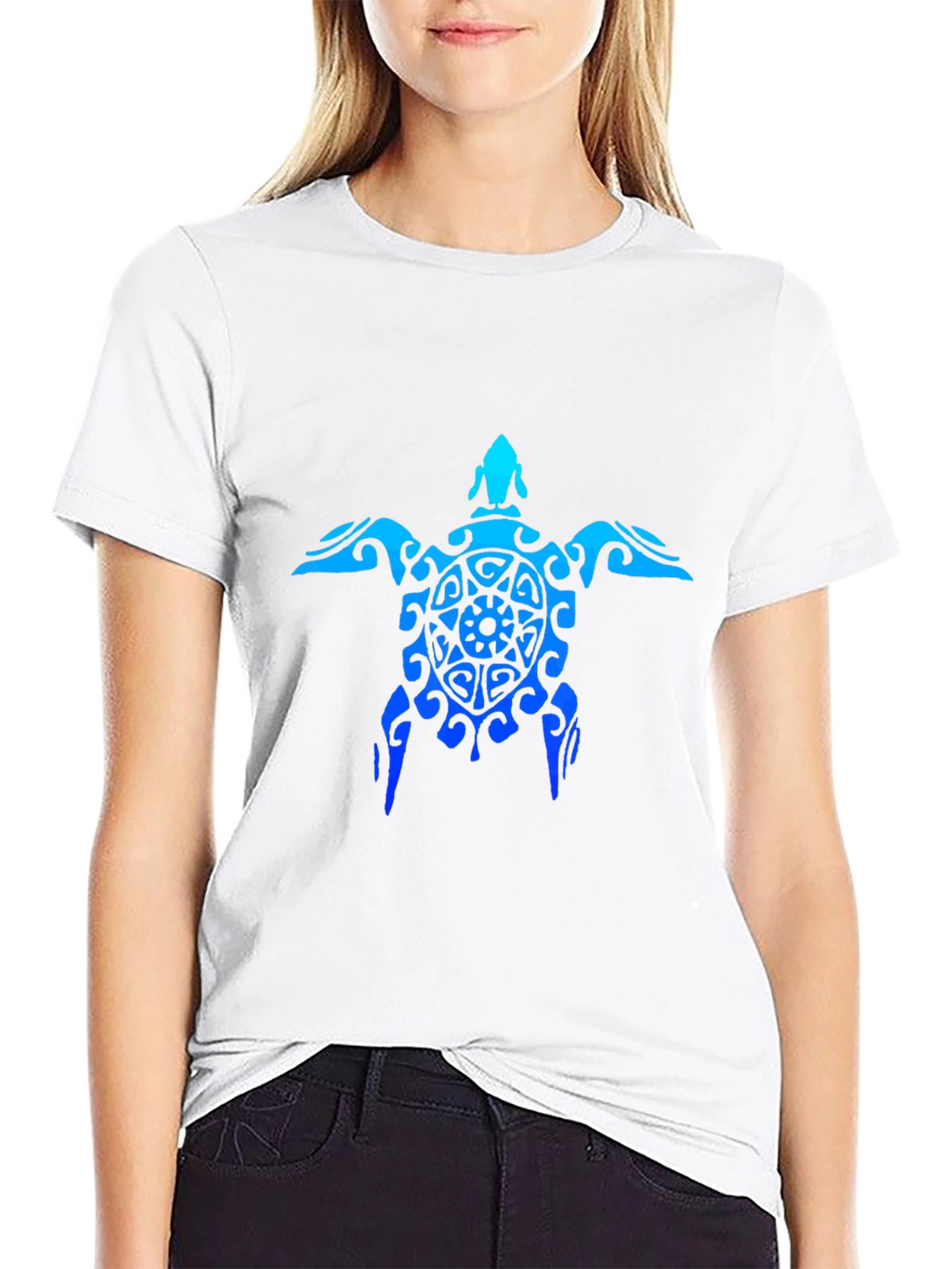 Turtle Graphic Black T-Shirt