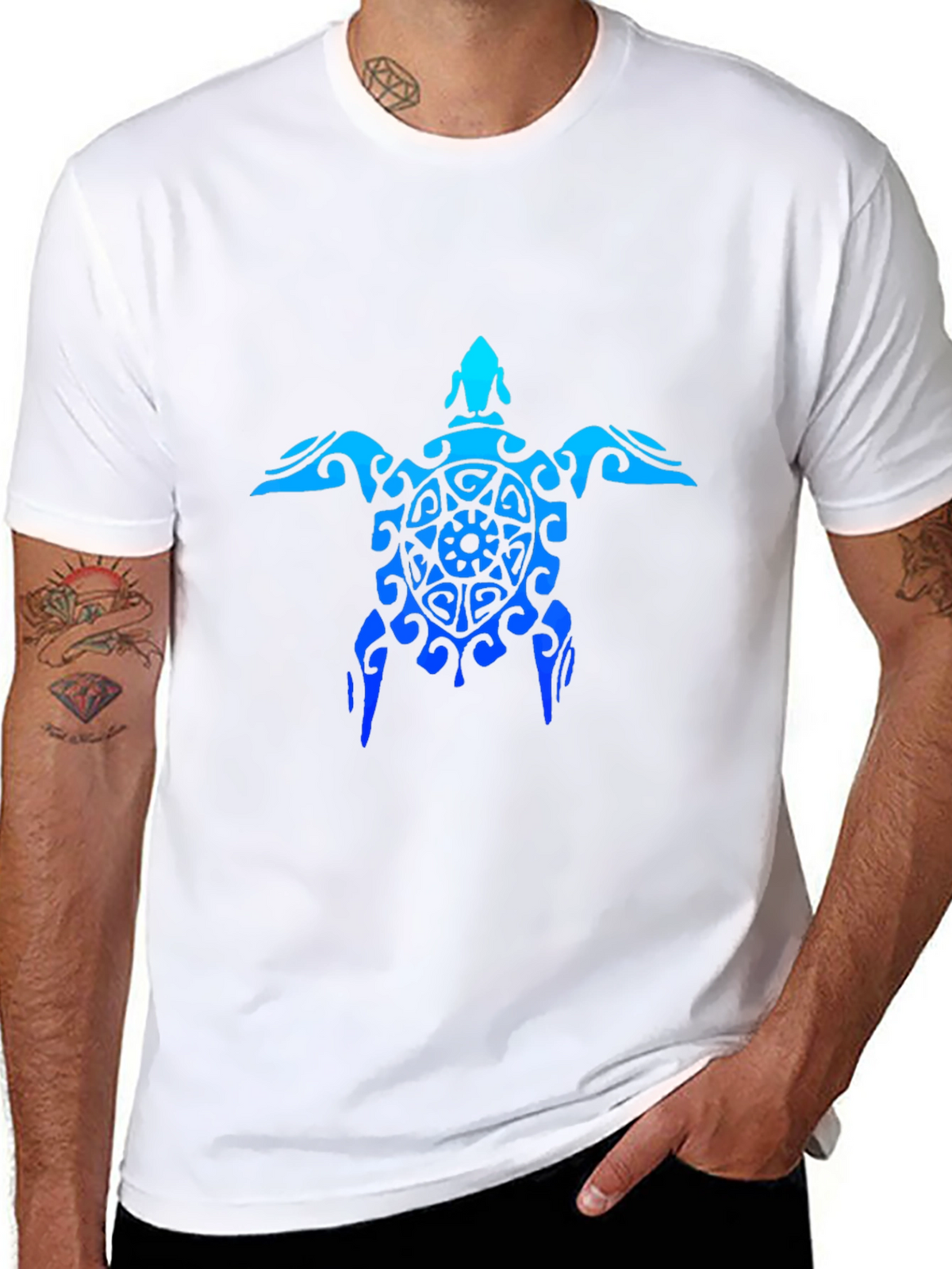 Turtle Graphic Black T-Shirt