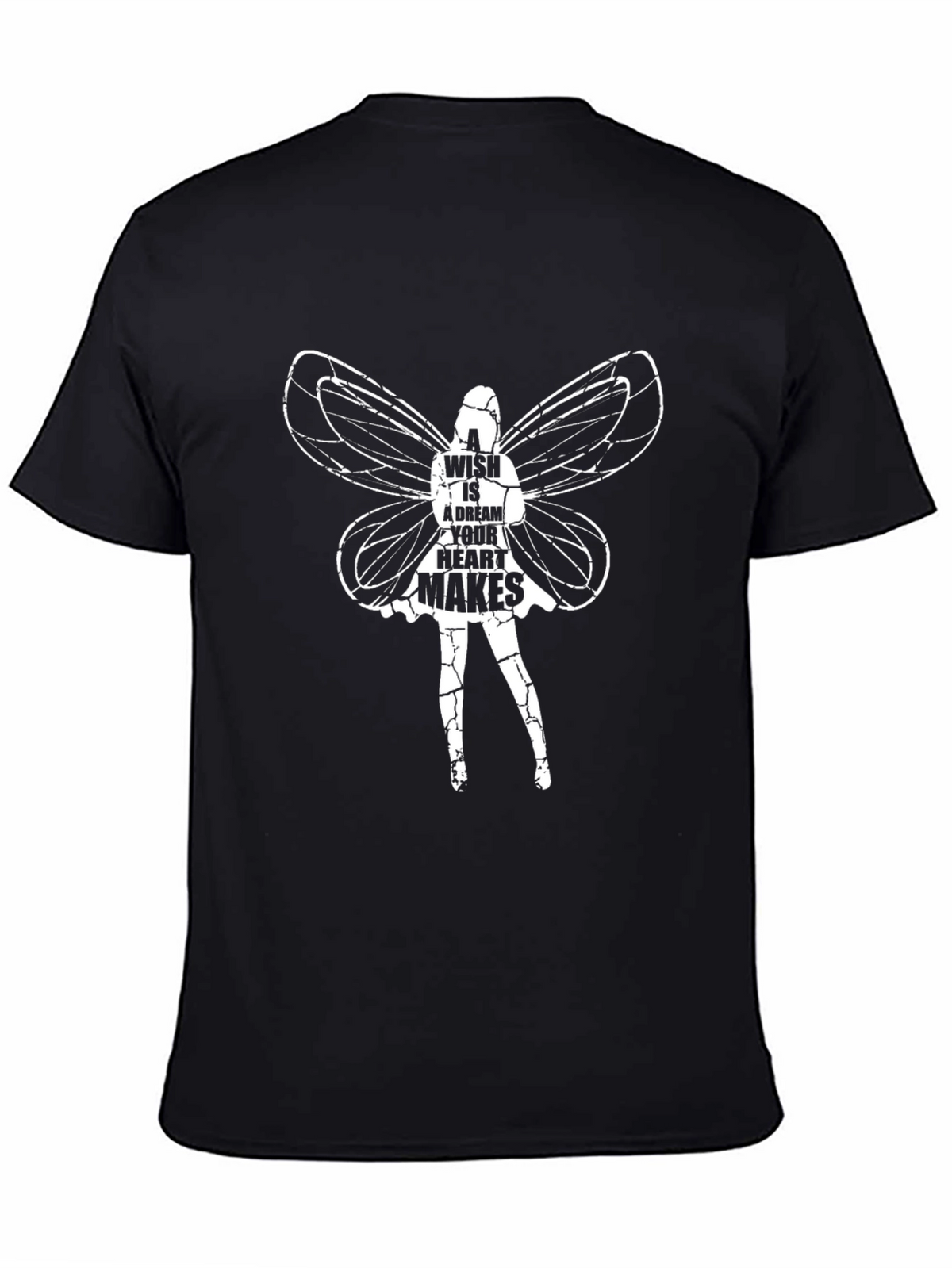 Fairy Wish Graphic Black T-Shirt