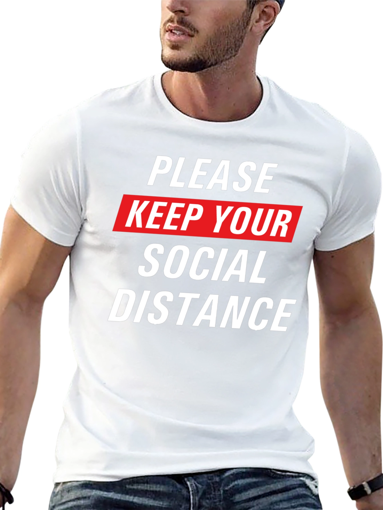 Social Distance Graphic Tee