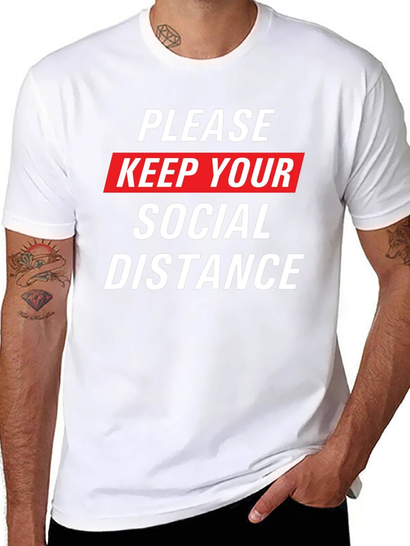 Social Distance Graphic Tee