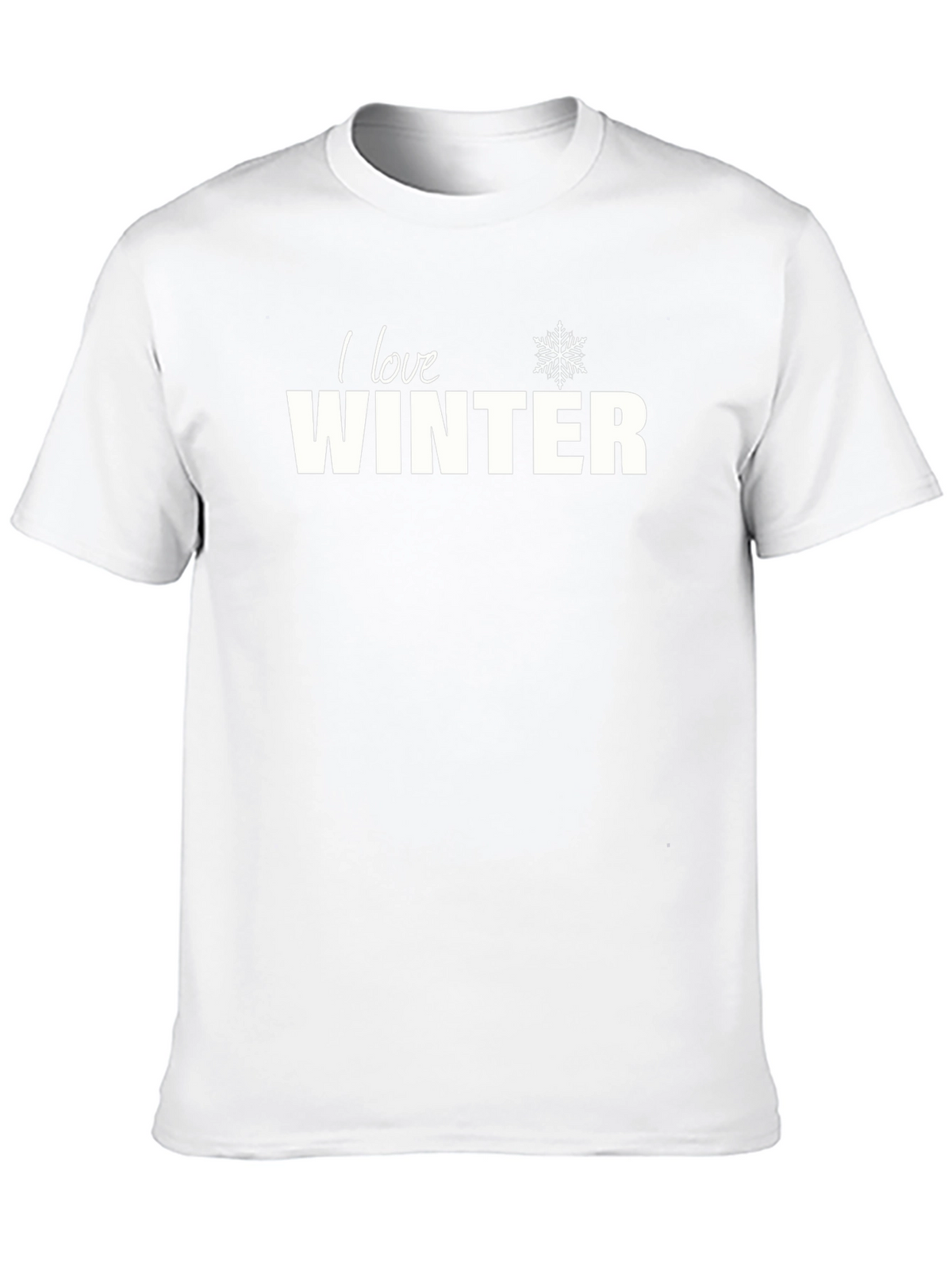 I Love Winter Graphic Tee - Unisex Black T-Shirt