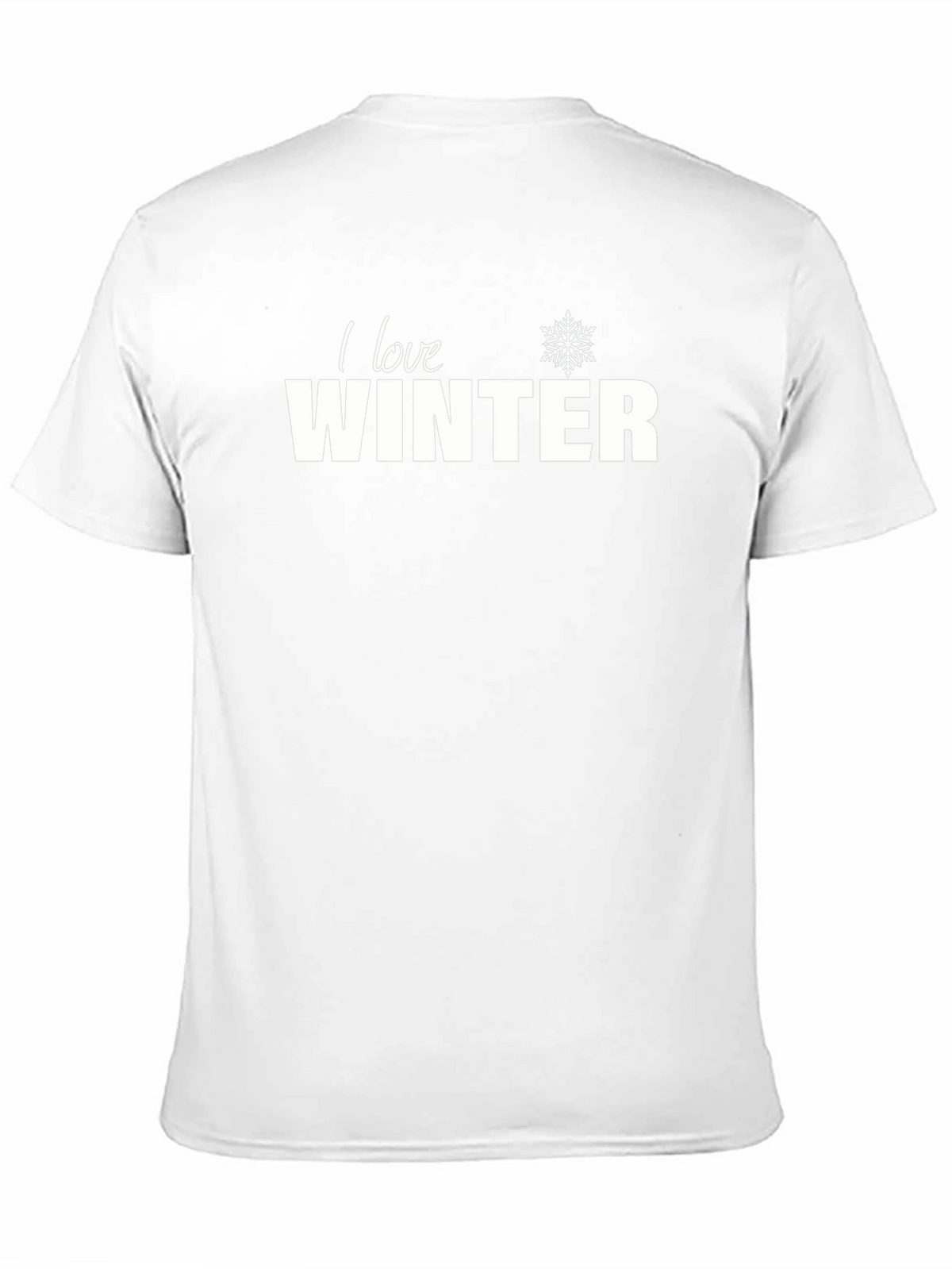 I Love Winter Graphic Tee - Unisex Black T-Shirt
