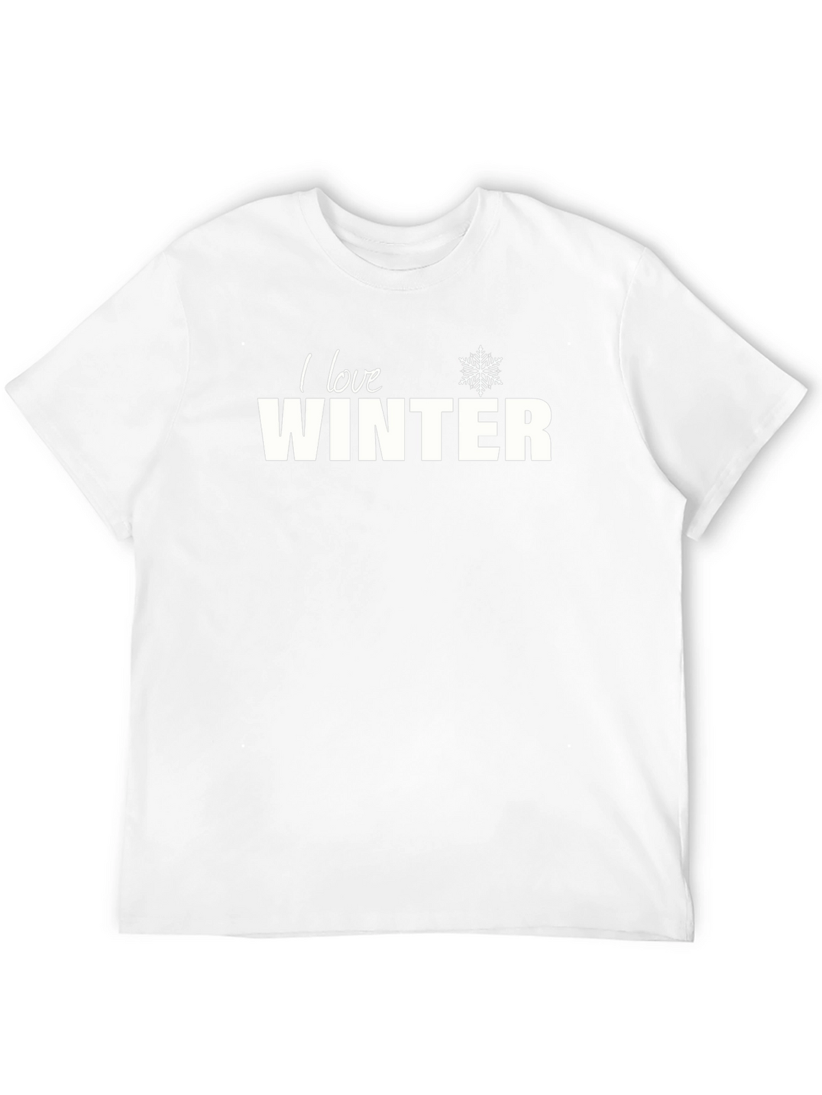 I Love Winter Graphic Tee - Unisex Black T-Shirt