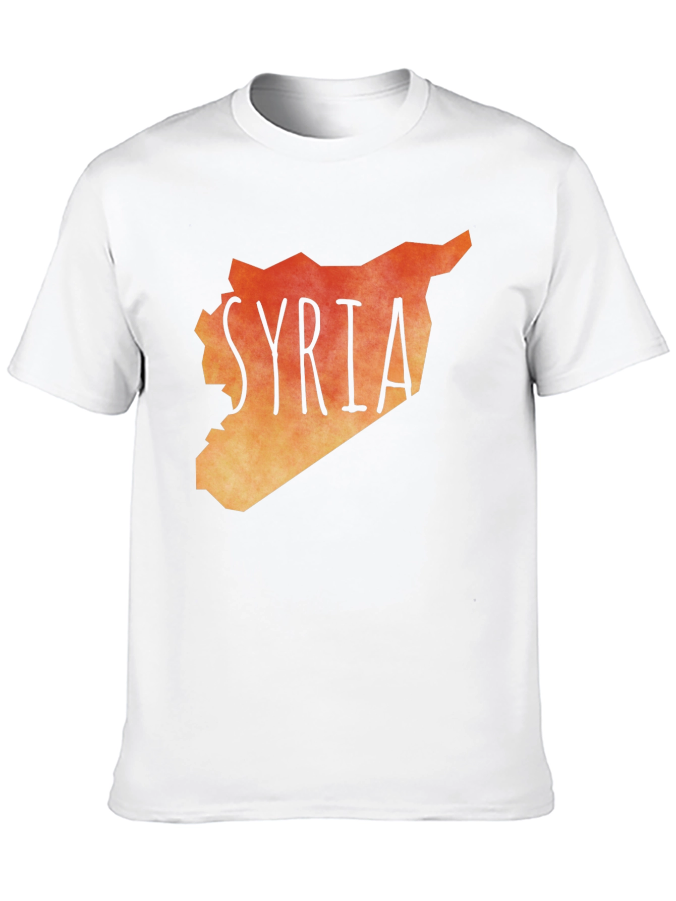 Syria Map Graphic Tee - Black