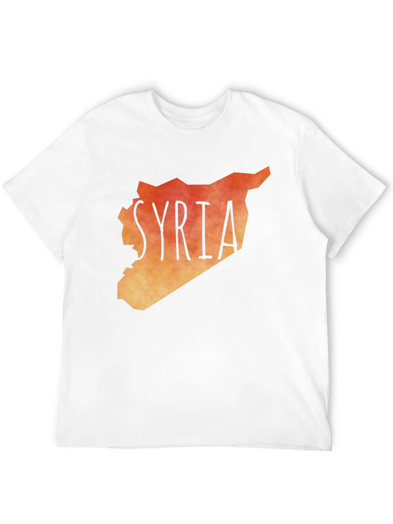 Syria Map Graphic Tee - Black