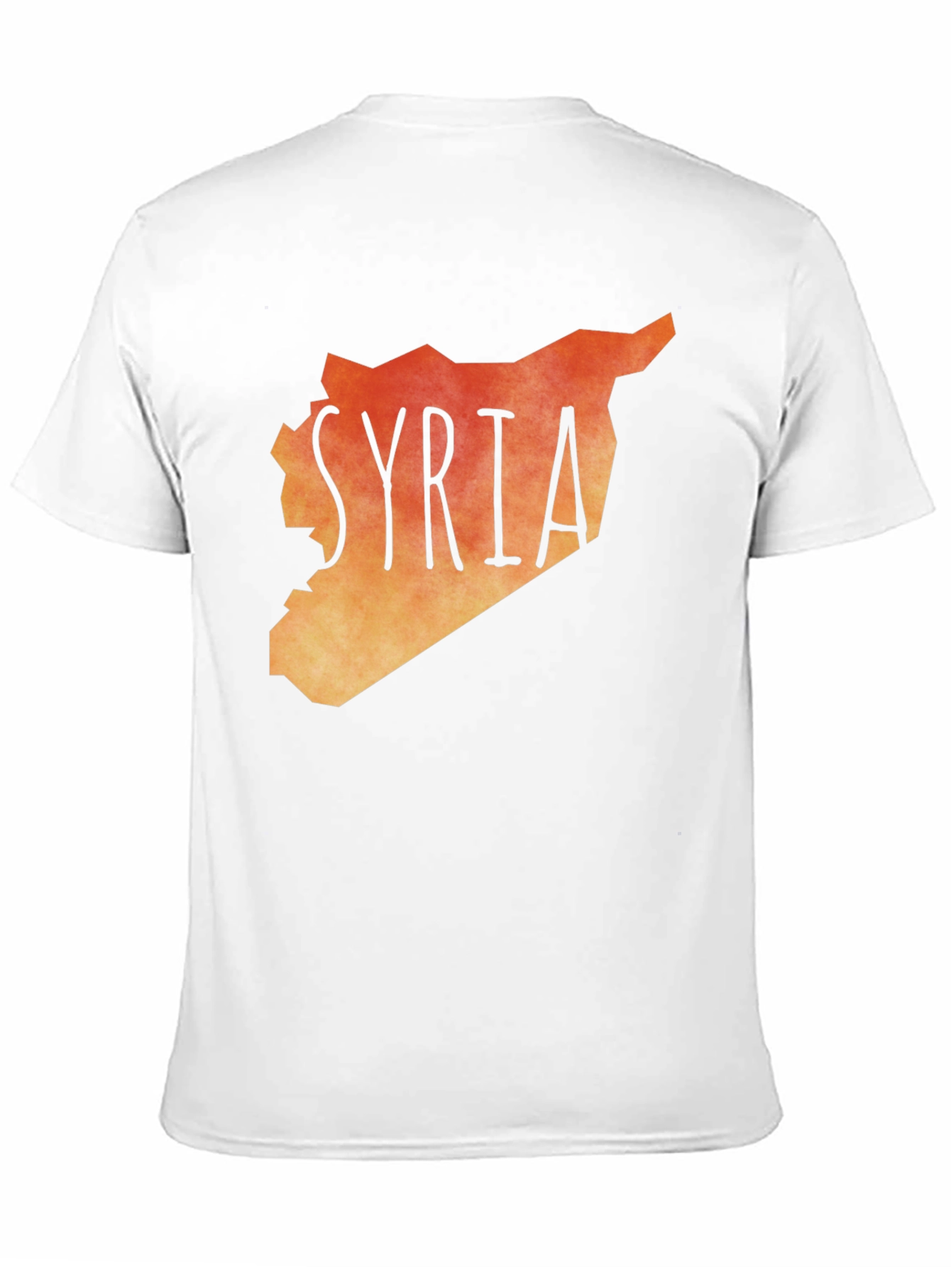 Syria Map Graphic Tee - Black