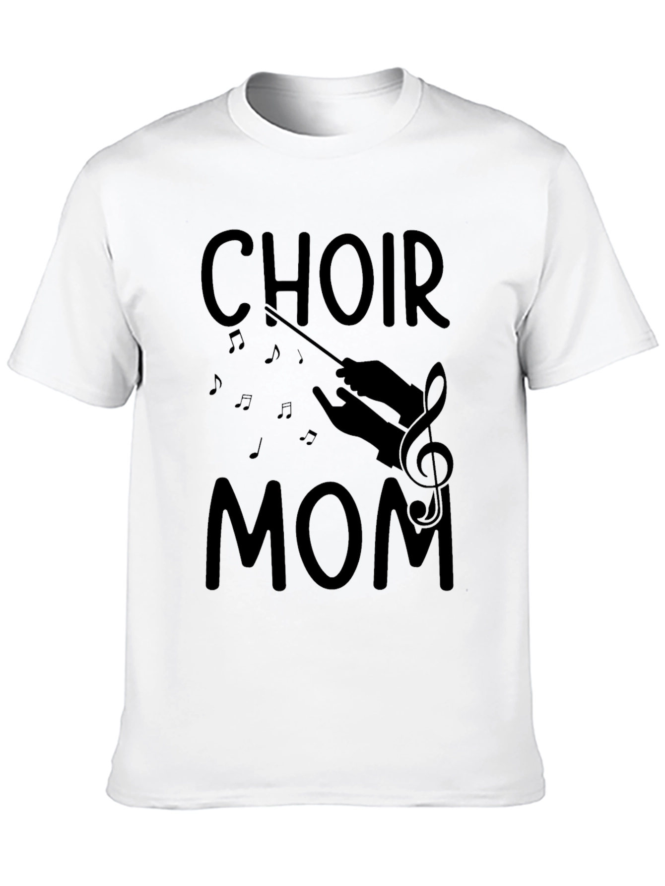 Choir Mom Black T-Shirt for Music Loving Mothers