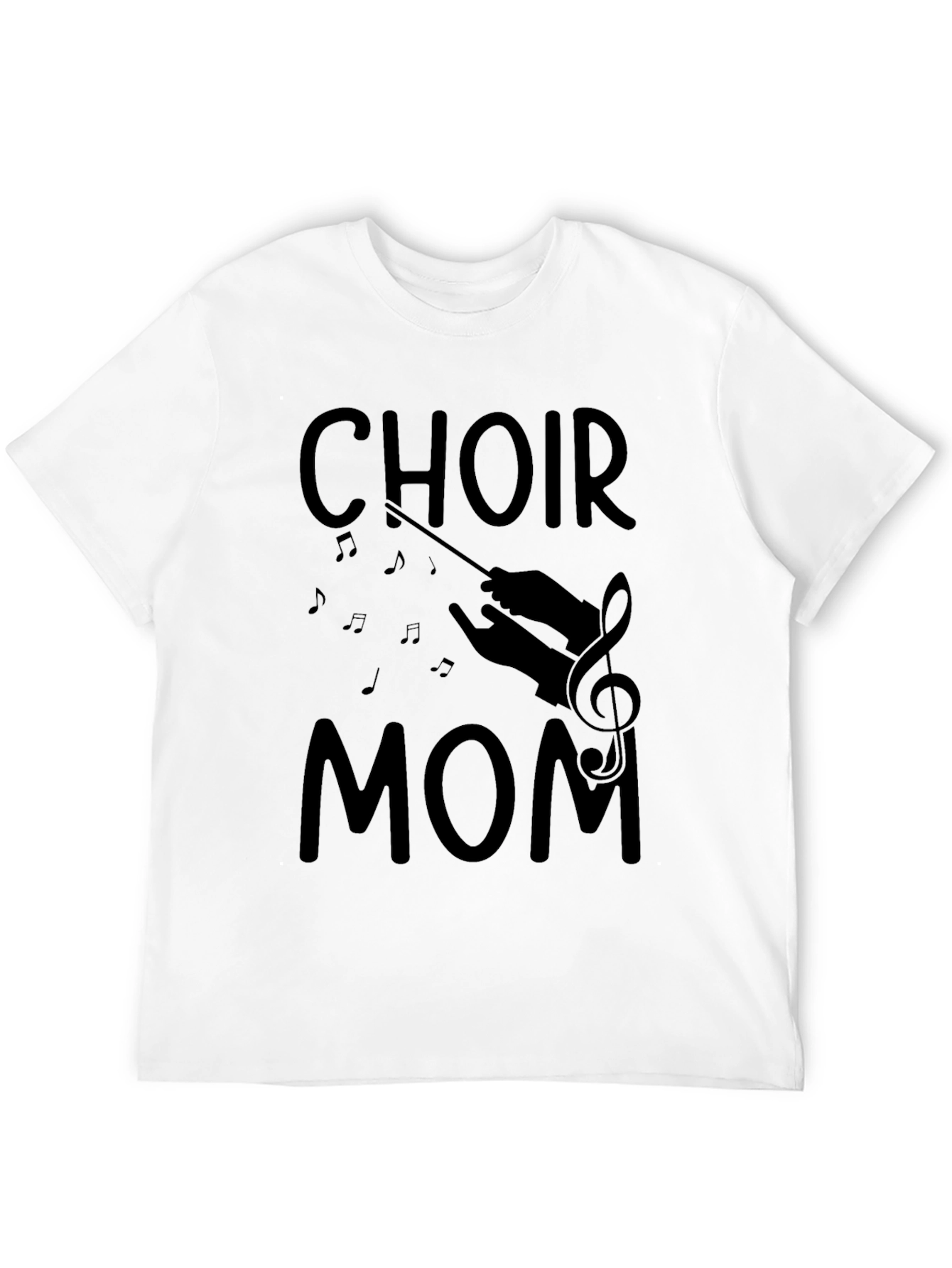 Choir Mom Black T-Shirt for Music Loving Mothers