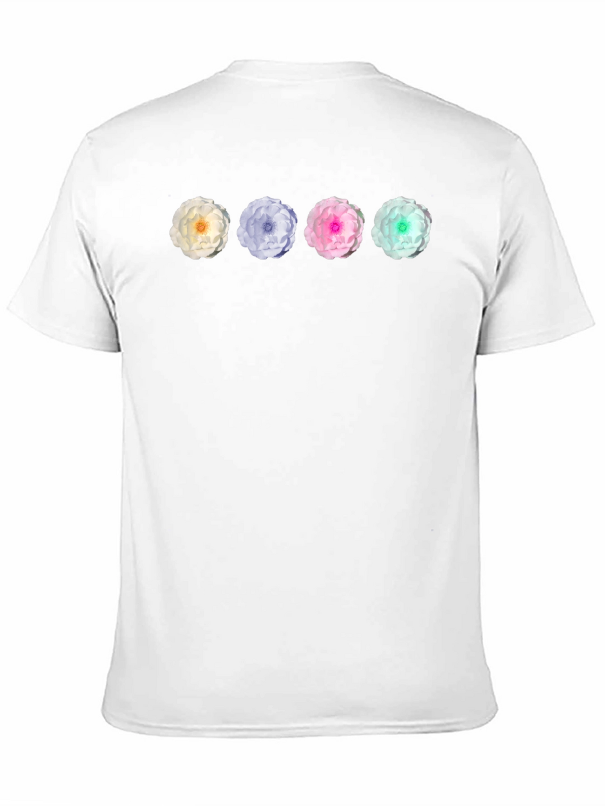 Floral T-Shirt - Four Flower Design