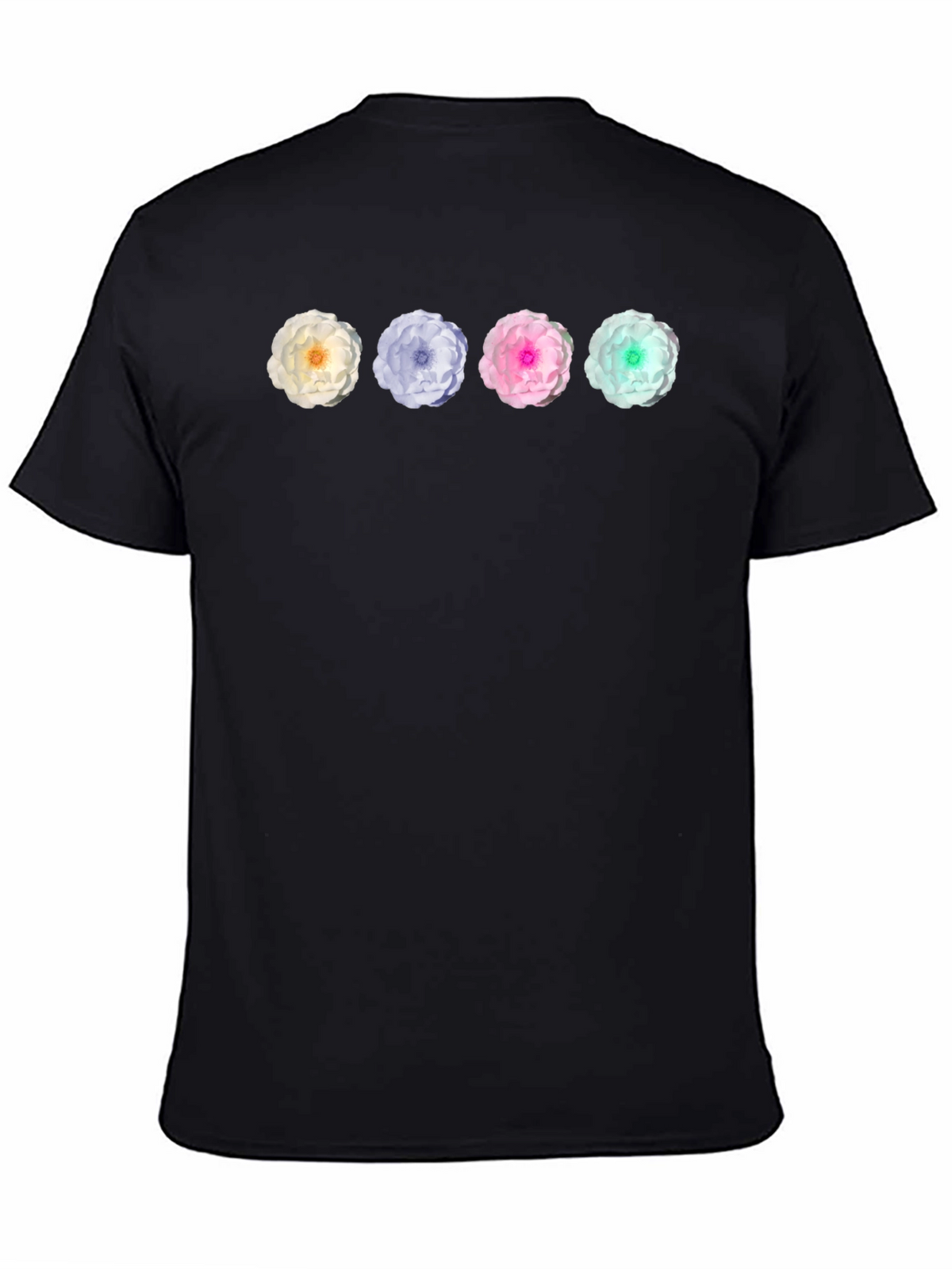 Floral T-Shirt - Four Flower Design