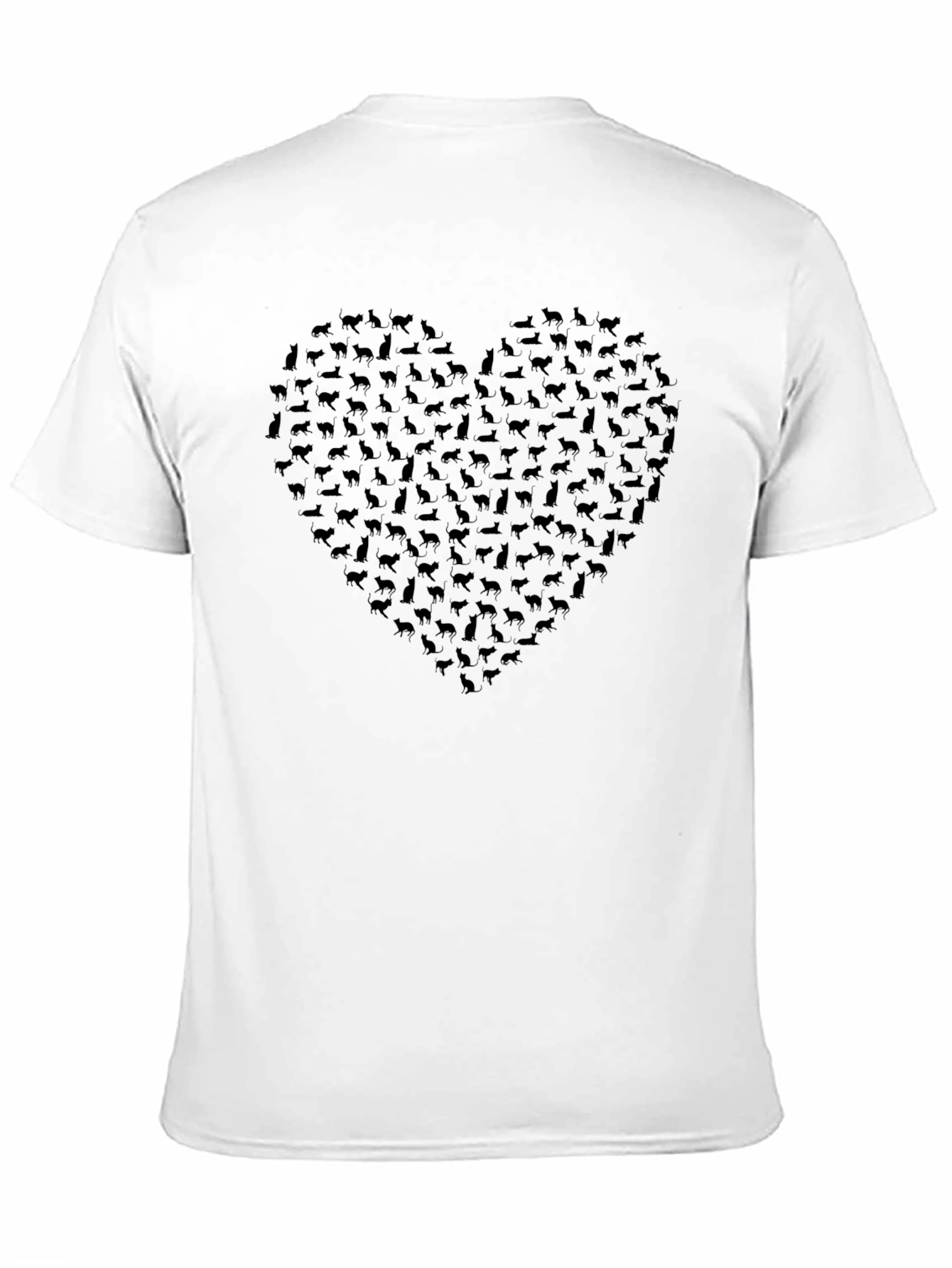 Cat Lover Heart Graphic Tee
