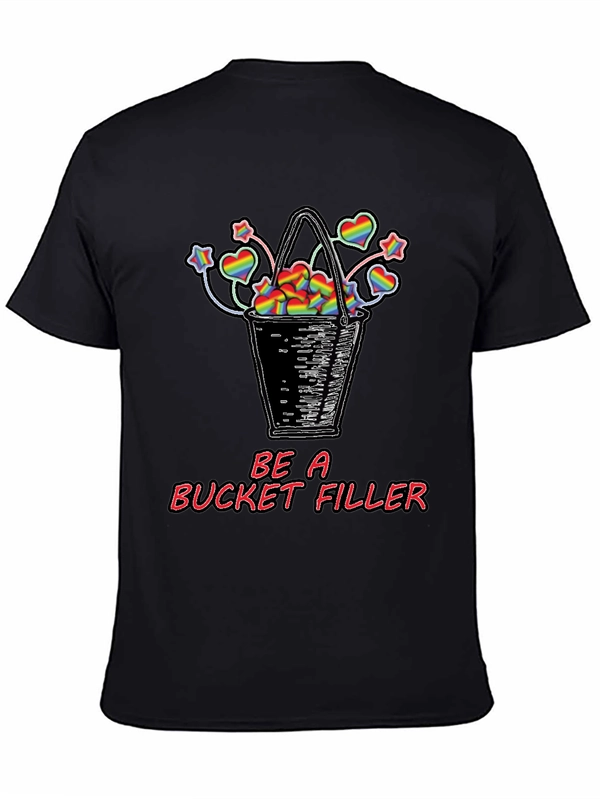Be a Bucket Filler Rainbow Hearts Graphic Tee