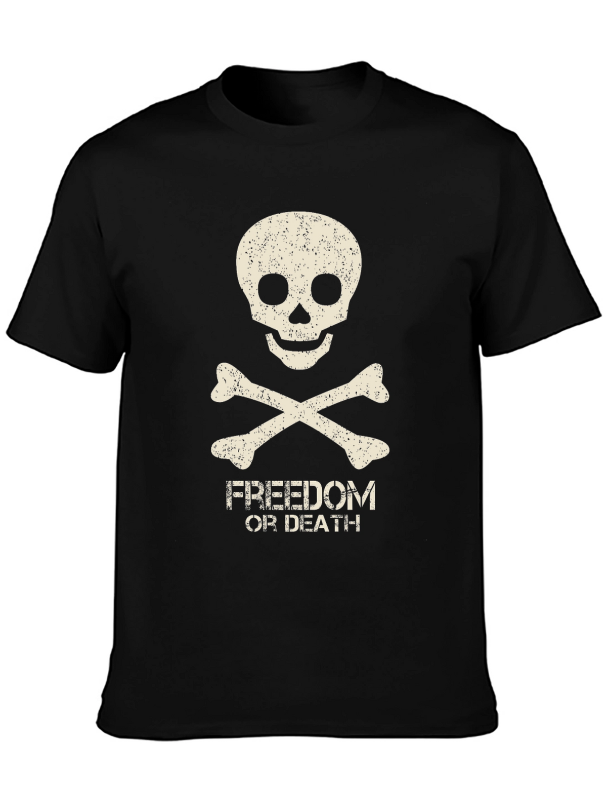 Freedom or Death Skull Graphic Tee