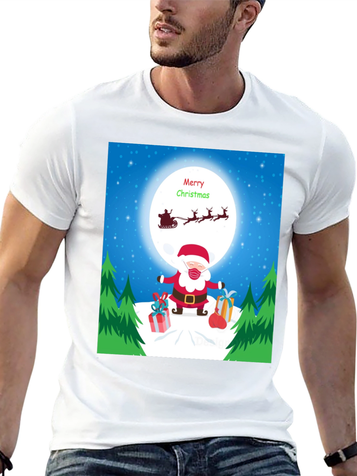 Festive Santa Christmas T-Shirt